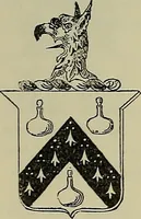 An illustration from America heraldica : a compilation of coats of arms, crests and mottoes of prominent American families settled in this country before 1800 (1889)