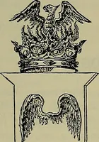 An illustration from America heraldica : a compilation of coats of arms, crests and mottoes of prominent American families settled in this country before 1800 (1889)
