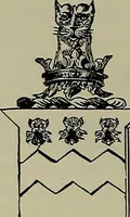 An illustration from America heraldica : a compilation of coats of arms, crests and mottoes of prominent American families settled in this country before 1800 (1889)