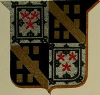 An illustration from America heraldica : a compilation of coats of arms, crests and mottoes of prominent American families settled in this country before 1800 (1889)