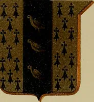 An illustration from America heraldica : a compilation of coats of arms, crests and mottoes of prominent American families settled in this country before 1800 (1889)