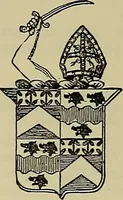 An illustration from America heraldica : a compilation of coats of arms, crests and mottoes of prominent American families settled in this country before 1800 (1889)