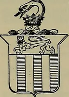 An illustration from America heraldica : a compilation of coats of arms, crests and mottoes of prominent American families settled in this country before 1800 (1889)