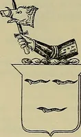 An illustration from America heraldica : a compilation of coats of arms, crests and mottoes of prominent American families settled in this country before 1800 (1889)