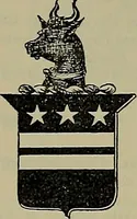 An illustration from America heraldica : a compilation of coats of arms, crests and mottoes of prominent American families settled in this country before 1800 (1889)