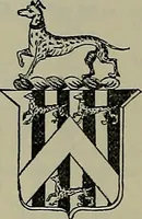 An illustration from America heraldica : a compilation of coats of arms, crests and mottoes of prominent American families settled in this country before 1800 (1889)