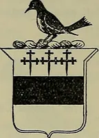 An illustration from America heraldica : a compilation of coats of arms, crests and mottoes of prominent American families settled in this country before 1800 (1889)