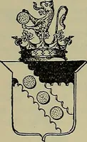 An illustration from America heraldica : a compilation of coats of arms, crests and mottoes of prominent American families settled in this country before 1800 (1889)
