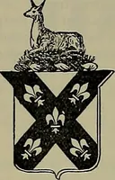 An illustration from America heraldica : a compilation of coats of arms, crests and mottoes of prominent American families settled in this country before 1800 (1889)