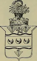 An illustration from America heraldica : a compilation of coats of arms, crests and mottoes of prominent American families settled in this country before 1800 (1889)