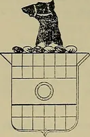 An illustration from America heraldica : a compilation of coats of arms, crests and mottoes of prominent American families settled in this country before 1800 (1889)