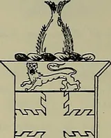 An illustration from America heraldica : a compilation of coats of arms, crests and mottoes of prominent American families settled in this country before 1800 (1889)