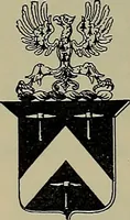 An illustration from America heraldica : a compilation of coats of arms, crests and mottoes of prominent American families settled in this country before 1800 (1889)