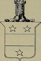 An illustration from America heraldica : a compilation of coats of arms, crests and mottoes of prominent American families settled in this country before 1800 (1889)