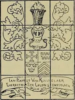 An illustration from America heraldica : a compilation of coats of arms, crests and mottoes of prominent American families settled in this country before 1800 (1889)