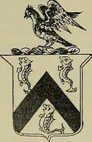 An illustration from America heraldica : a compilation of coats of arms, crests and mottoes of prominent American families settled in this country before 1800 (1889)