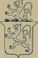 An illustration from America heraldica : a compilation of coats of arms, crests and mottoes of prominent American families settled in this country before 1800 (1889)