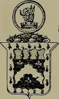 An illustration from America heraldica : a compilation of coats of arms, crests and mottoes of prominent American families settled in this country before 1800 (1889)