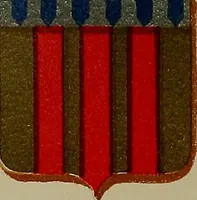 An illustration from America heraldica : a compilation of coats of arms, crests and mottoes of prominent American families settled in this country before 1800 (1889)
