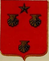 An illustration from America heraldica : a compilation of coats of arms, crests and mottoes of prominent American families settled in this country before 1800 (1889)