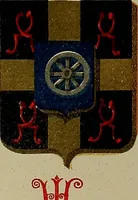 An illustration from America heraldica : a compilation of coats of arms, crests and mottoes of prominent American families settled in this country before 1800 (1889)