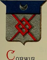 An illustration from America heraldica : a compilation of coats of arms, crests and mottoes of prominent American families settled in this country before 1800 (1889)