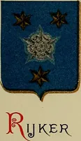 An illustration from America heraldica : a compilation of coats of arms, crests and mottoes of prominent American families settled in this country before 1800 (1889)