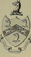 An illustration from America heraldica : a compilation of coats of arms, crests and mottoes of prominent American families settled in this country before 1800 (1889)