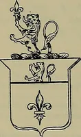 An illustration from America heraldica : a compilation of coats of arms, crests and mottoes of prominent American families settled in this country before 1800 (1889)