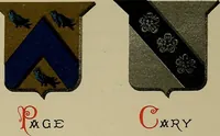 Picture 129 of 370 from America heraldica : a compilation of coats of arms, crests and mottoes of prominent American families settled in this country before 1800 (1889), leaf 90