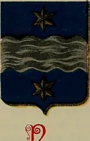 An illustration from America heraldica : a compilation of coats of arms, crests and mottoes of prominent American families settled in this country before 1800 (1887)