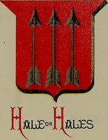 An illustration from America heraldica : a compilation of coats of arms, crests and mottoes of prominent American families settled in this country before 1800 (1887)