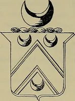 An illustration from America heraldica : a compilation of coats of arms, crests and mottoes of prominent American families settled in this country before 1800 (1887)