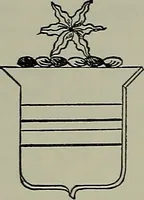 An illustration from America heraldica : a compilation of coats of arms, crests and mottoes of prominent American families settled in this country before 1800 (1887)
