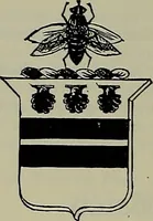 An illustration from America heraldica : a compilation of coats of arms, crests and mottoes of prominent American families settled in this country before 1800 (1887)