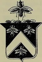 An illustration from America heraldica : a compilation of coats of arms, crests and mottoes of prominent American families settled in this country before 1800 (1887)