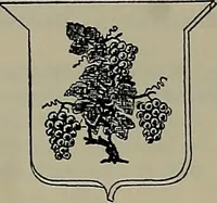 An illustration from America heraldica : a compilation of coats of arms, crests and mottoes of prominent American families settled in this country before 1800 (1887)