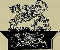 An illustration from America heraldica : a compilation of coats of arms, crests and mottoes of prominent American families settled in this country before 1800 (1887)