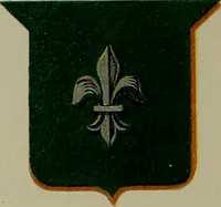 An illustration from America heraldica : a compilation of coats of arms, crests and mottoes of prominent American families settled in this country before 1800 (1887)