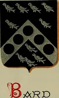 An illustration from America heraldica : a compilation of coats of arms, crests and mottoes of prominent American families settled in this country before 1800 (1887)