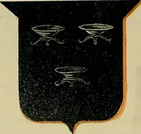 An illustration from America heraldica : a compilation of coats of arms, crests and mottoes of prominent American families settled in this country before 1800 (1887)