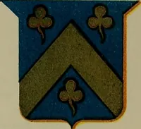 An illustration from America heraldica : a compilation of coats of arms, crests and mottoes of prominent American families settled in this country before 1800 (1887)
