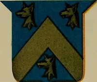 An illustration from America heraldica : a compilation of coats of arms, crests and mottoes of prominent American families settled in this country before 1800 (1887)