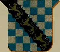 An illustration from America heraldica : a compilation of coats of arms, crests and mottoes of prominent American families settled in this country before 1800 (1887)