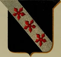 An illustration from America heraldica : a compilation of coats of arms, crests and mottoes of prominent American families settled in this country before 1800 (1887)
