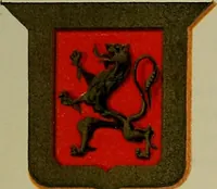 An illustration from America heraldica : a compilation of coats of arms, crests and mottoes of prominent American families settled in this country before 1800 (1887)