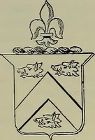An illustration from America heraldica : a compilation of coats of arms, crests and mottoes of prominent American families settled in this country before 1800 (1887)