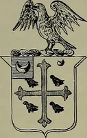 An illustration from America heraldica : a compilation of coats of arms, crests and mottoes of prominent American families settled in this country before 1800 (1887)