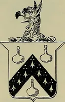 An illustration from America heraldica : a compilation of coats of arms, crests and mottoes of prominent American families settled in this country before 1800 (1887)