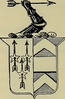 An illustration from America heraldica : a compilation of coats of arms, crests and mottoes of prominent American families settled in this country before 1800 (1887)
